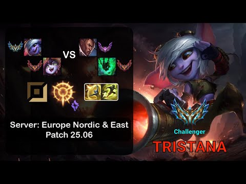 Tristana ADC + Lulu vs Lucian + Thresh - EUNE Challenger - Patch 25.06