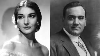 Maria Callas and Enrico Caruso sing the Brindisi Libiamo ne lieti calici from Verdi&#39;s La Traviata