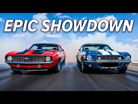 Camaro ZL1 427 Vs Mustang Cobra Jet 428 Drag Race Showdown!