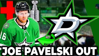 ? BAD NEWS!!! STARS RULE JOE PAVELSKI OUT FOR GAMES 3, 4 - DALLAS STARS NEWS TODAY
