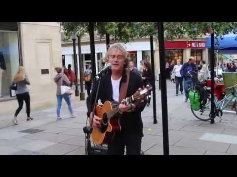 Jackson Browne - These Days (cover) - Steve Robinson - Busking