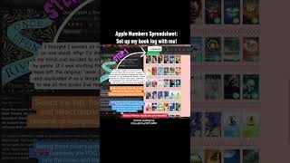 Apple Numbers Spreadsheets: Reading Log Setup Step 1 Adding Book Covers by Genre