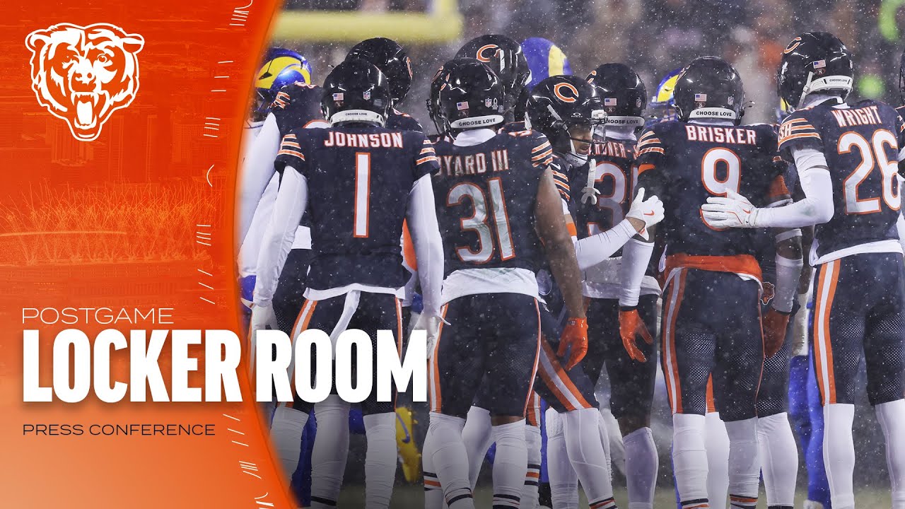 Bears postgame locker room | Divisional Round