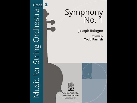 Symphony No. 1- 1st Mvt. (CAS140) by Joseph Bologne arr. Todd Parrish