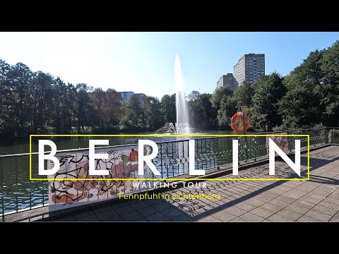 [4K] 60fps walking through Berlin Lichtenberg the Fennpfuhl between high-rise buildings
