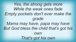 Lou Rawls - God Bless The Child Lyrics