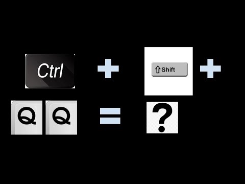 what does ctrl shift q do what does ctrl shift q do
