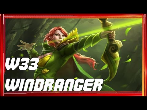 Dota 2 Epic Moments - w33 Best Windranger In The World