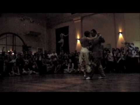  Fabian Peralta  and  Virginia Pandolfi  are  dancing  to  the  tango  "  Embrujamiento  "