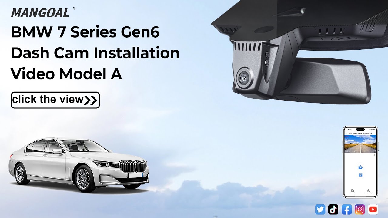 BMW 7 Series Gen6 (2016-2022) Dash Cam Install Guide | Model A 008D
