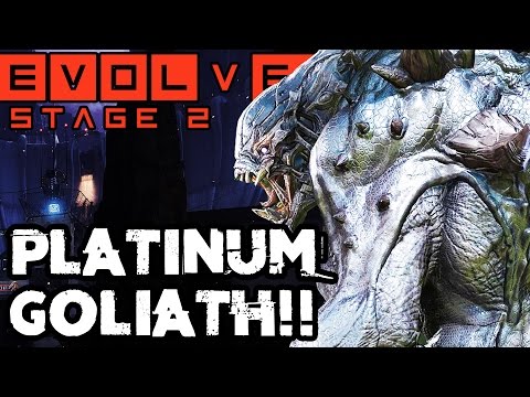 PLATINUM GOLIATH!! EPIC STAGE TWO MATCH!! Evolve Gameplay Walkthrough (PC 1080p 60fps)