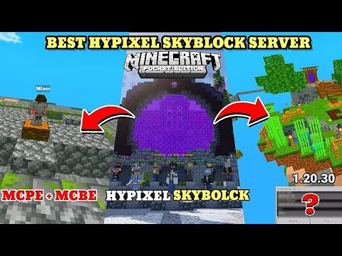 Insane Hypixel Server for Minecraft PE/BEDROCK?!