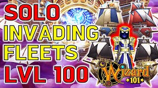 Wizard101 -  Soloing Invading Fleets At LEVEL 100!