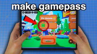 How to MAKE A GAMEPASS in PLS DONATE (iPad) (EASY METHOD)