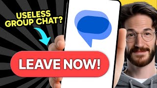 How to LEAVE a GROUP CHAT on Google Messages (Step by Step)