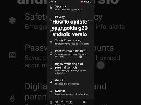 HOW TO UPDATE YOUR NOKIA G20 ANDROID version
