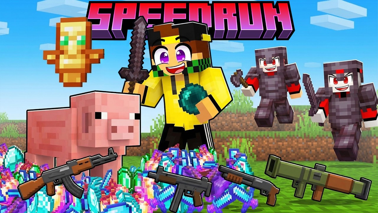 SPEEDRUN MA POSSO NASCONDERMI NEI MOB OP ⚡