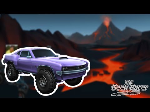 MMX HILL CLIMB: VOLCANO - Racing FAILS and WINS with MUSCLE - Truck and Car racing game