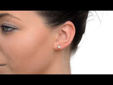 B3476 - 0.30ct Diamond Stud Earrings In 9K Gold