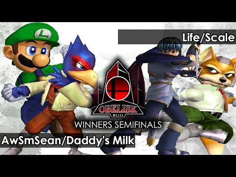Melee: AwSmSean/Daddy's Milk  V Life/Scale  - Obelisk 53 Tournament SSBM