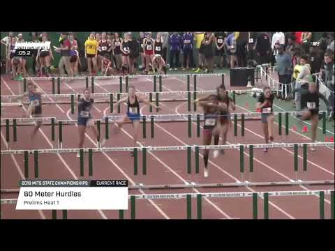 MITS 2019 - Girls 60m Hurdles Prelim 1