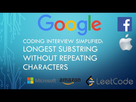 Coding Interview Tutorial 24 Longest Substring Without Repeating Characters Leetcode