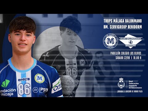 Partido. Trops Málaga vs. Benidorm. Jornada 3. D. H. Plata. 2025/26