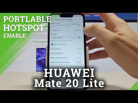 How to Enable Portable Hotspot on HUAWEI Mate 20 Lite - Set Up Wi-Fi Hotspot