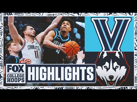 Villanova Wildcats vs. No. 2 UConn Huskies Highlights 🏀 FOX College Hoops