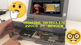 Toshiba 220CS Satellite Intel Pentium 1 Retro Vintage Ms Dos Windows 98 gaming Laptop computer