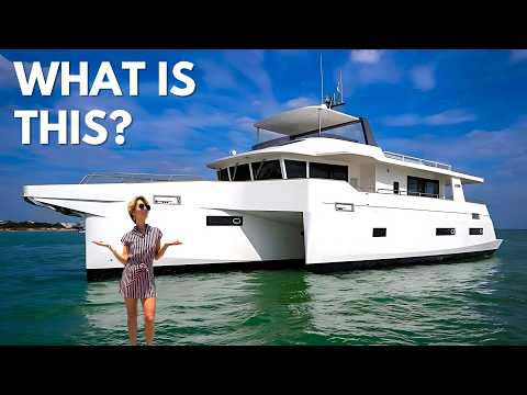 4.700 NM REICHWEITE 🤯 LEEN 72 Transatlantic Power Trimaran Vollhybridantrieb Yacht Tour