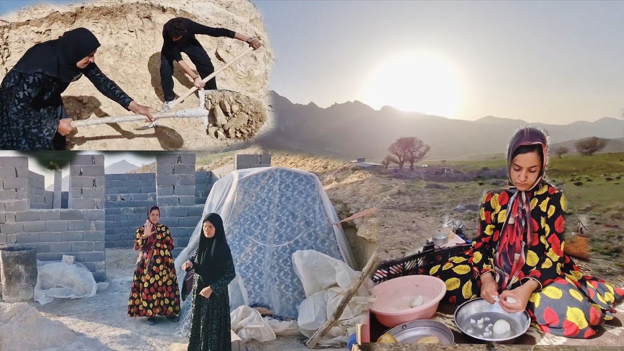 Trying to build a shelter for a pregnant woman in the mountains