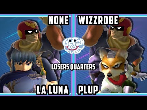 GOML 2019 SSBM - n0ne & La Luna Vs. Wizzrobe & Plup - Smash Melee Tournament Losers Quarters