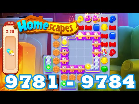 Homescapes Level 9781 - 9784 HD 3 - match puzzle game | Gameplay Walkthrough | android | 9782 | 9783