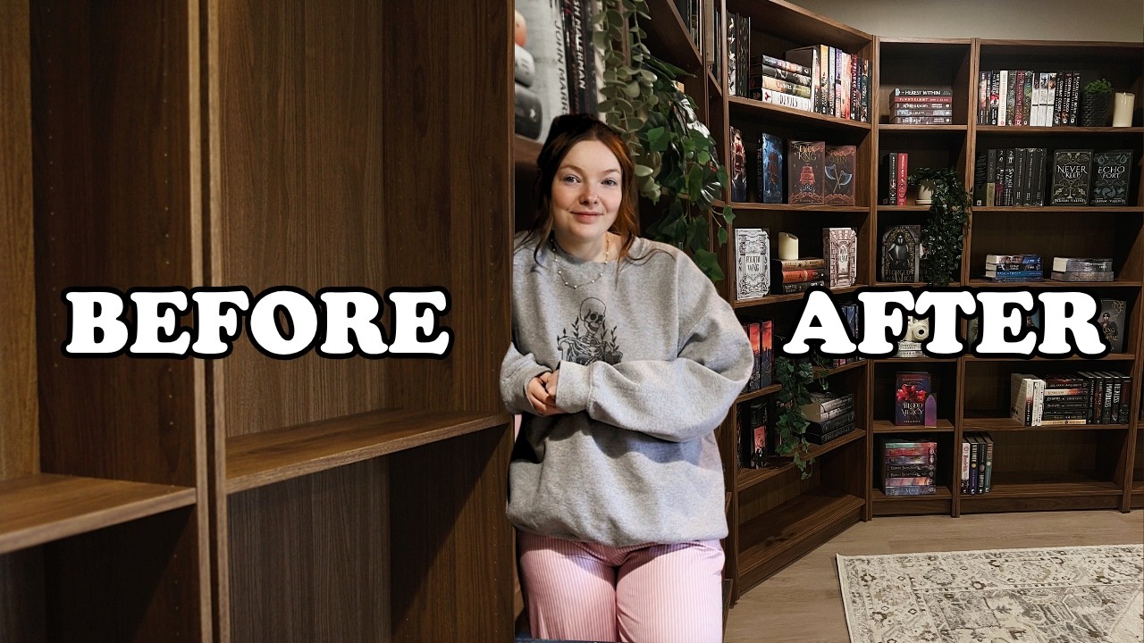 building my dream home library ✨ + room tour ✨