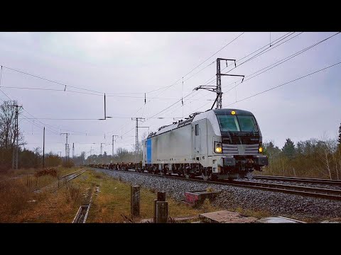 Metrans 193 089 mit einem leeren KLV in der Berliner Wuhlheide