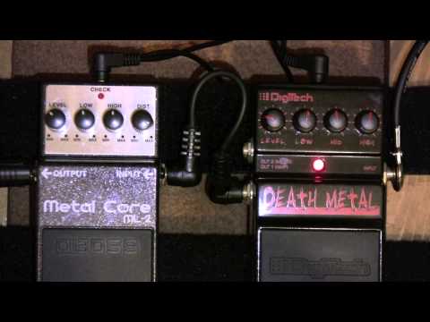 Boss Metal Core ML-2 Vs Digitech Death Metal Distortion Pedal Shootout