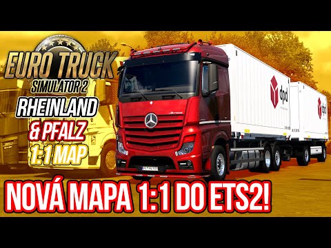 NOVÁ MAPA 1:1 DO ETS2! | Euro Truck Simulator 2 Rheinland & Pfalz Map #01