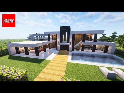 How to build a modern house in minecraft