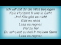 Rosenstolz - Lass Es Regnen Lyrics
