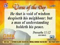 Verse Of The Day A Man Of Understanding Holdeth His Peace Proverbs 11 12
