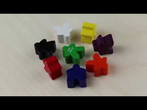 Meeple, Wood, Green video