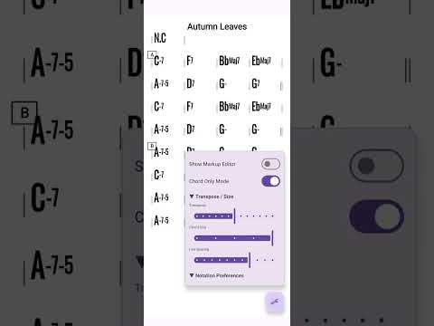 Changes : Jazz Sheet Markup