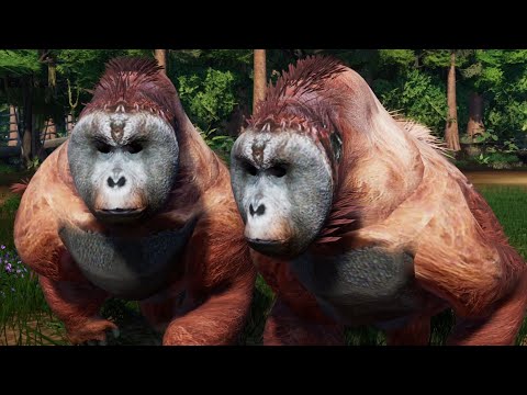 3 Gigantopithecus & 2 Vastatosaurus Rex Breakout & Fight - Jurassic World Evolution Mods (4K 60FPS)