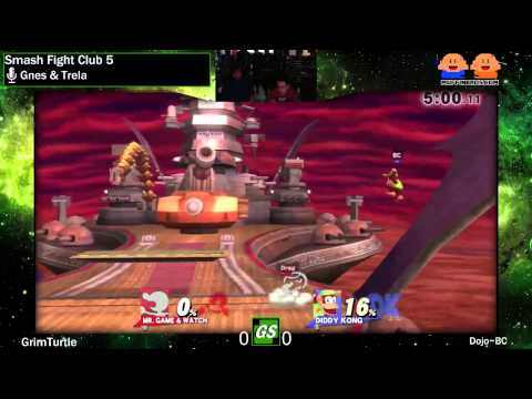 SFC5 SSB4 | Winner's SemiFinals | GrimTurtle (Fox, Game & Watch) vs Dojo~BC (Diddy Kong)