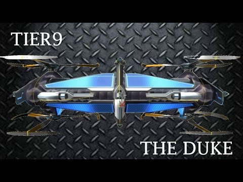 Robocraft-Tier 9 The Duke Mk1- SMG/Helicopter- FRONTAL SHIELDS MADNESS!!!