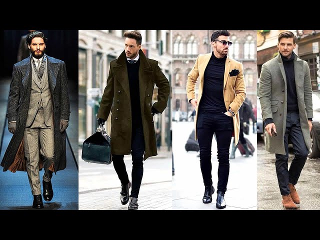 Vídeo relacionado con Gabardina de negocios para hombre, abrigo de invierno con solapa de doble botonadura, chaqueta para caballero, ropa de abrigo de manga larga cortavientos (XL, gris oscuro)