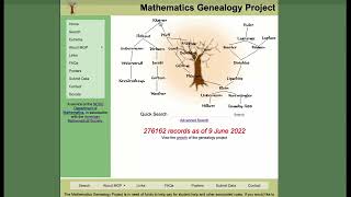Math Genealogy Project Data Update Tutorial