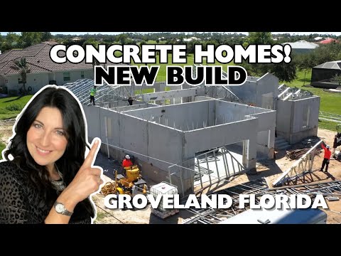 Concrete Homes 🧱 New Build in Groveland Florida 🏡 #floridarealestate #grovelandflorida