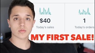 How To Make Your First Sale Online! (Shopify Dropshipping For Beginners)